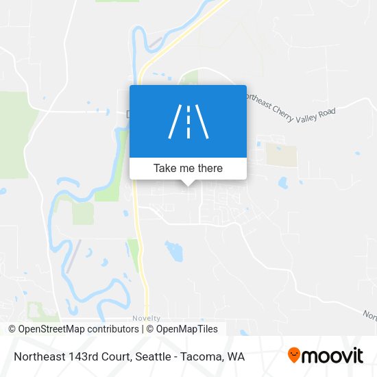 Northeast 143rd Court map