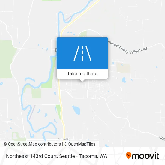 Northeast 143rd Court map