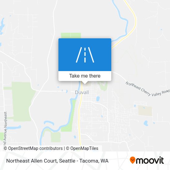 Northeast Allen Court map