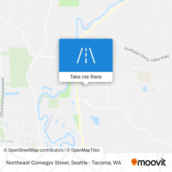 Northeast Comegys Street map