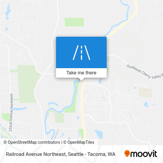 Railroad Avenue Northeast map