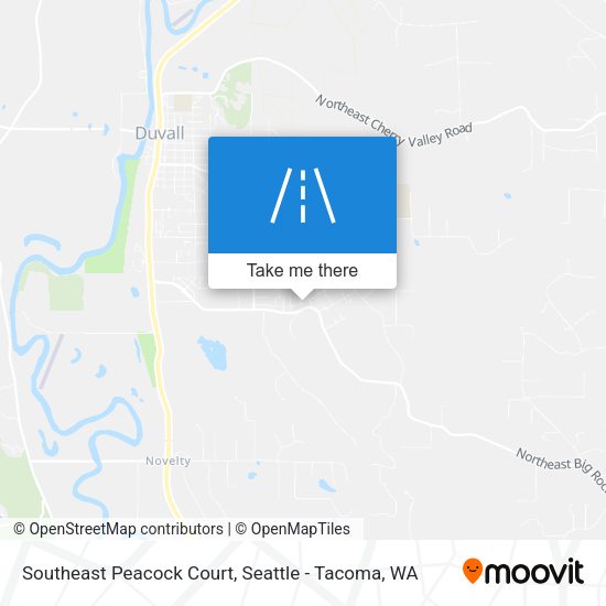 Southeast Peacock Court map