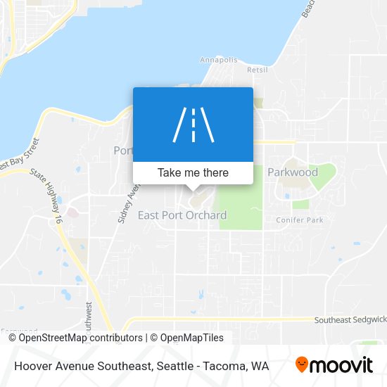 Mapa de Hoover Avenue Southeast