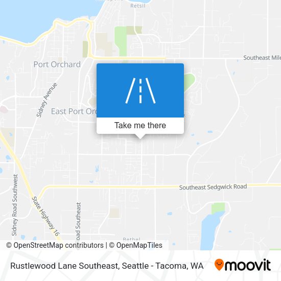 Rustlewood Lane Southeast map