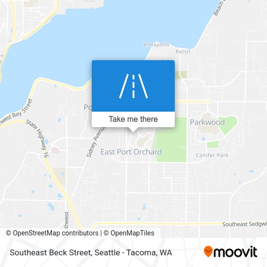 Mapa de Southeast Beck Street