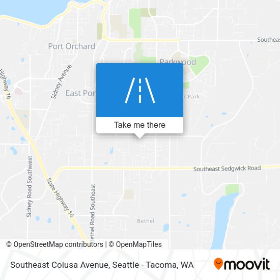 Southeast Colusa Avenue map