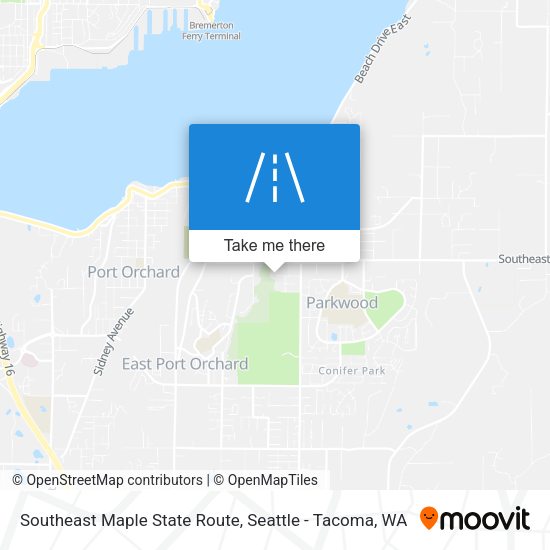 Mapa de Southeast Maple State Route