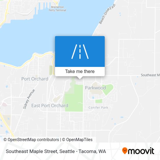 Southeast Maple Street map