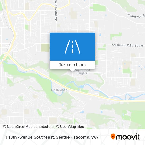 Mapa de 140th Avenue Southeast
