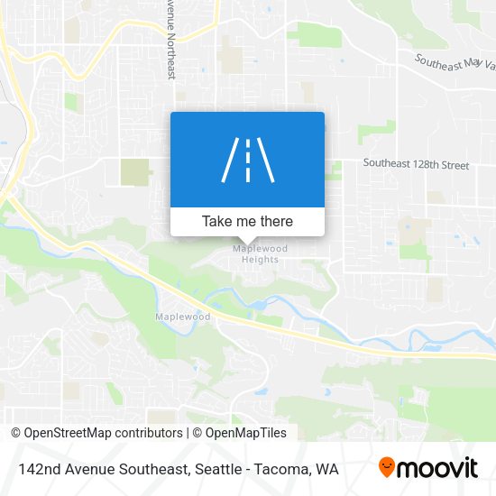 142nd Avenue Southeast map