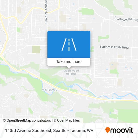 143rd Avenue Southeast map