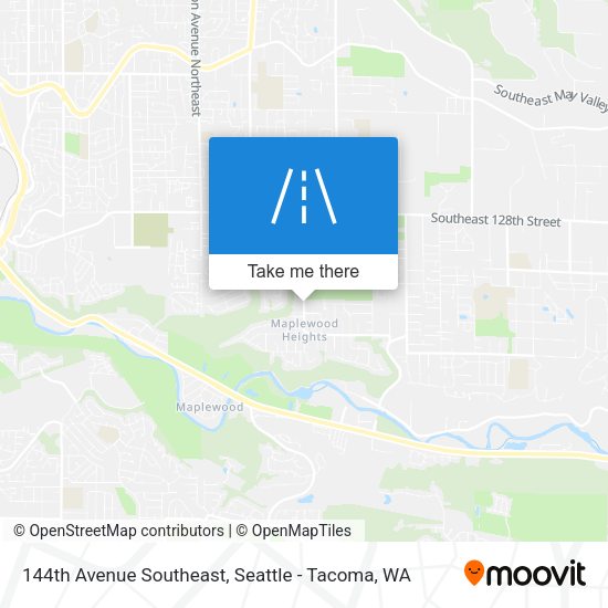 144th Avenue Southeast map