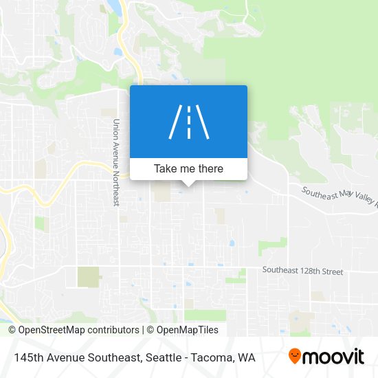 145th Avenue Southeast map