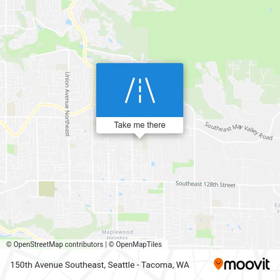 150th Avenue Southeast map