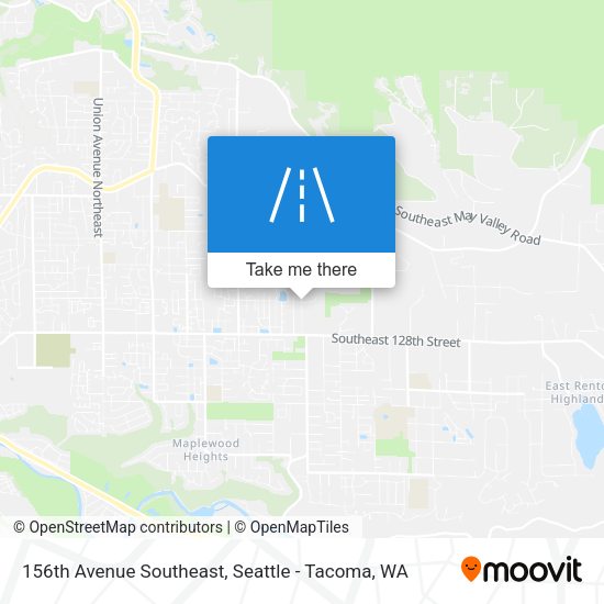 156th Avenue Southeast map