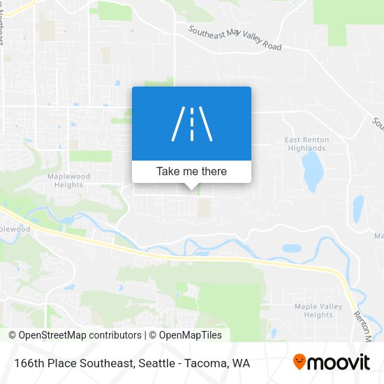 Mapa de 166th Place Southeast