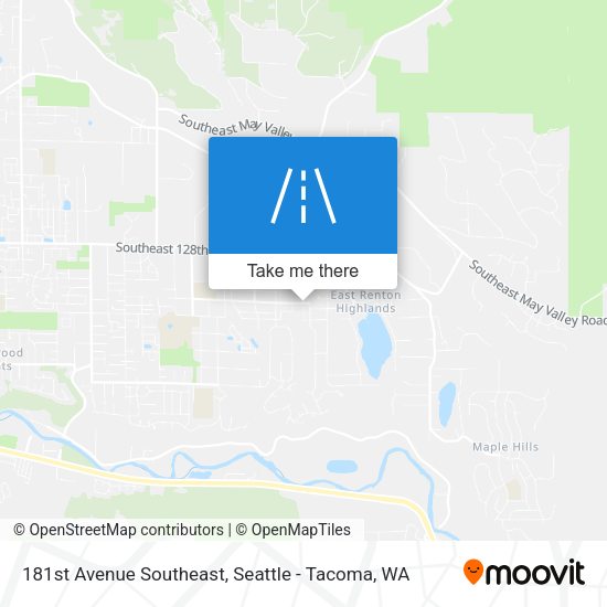 181st Avenue Southeast map