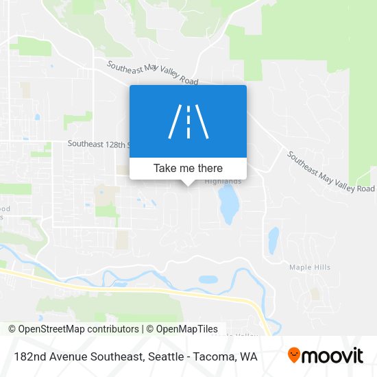 182nd Avenue Southeast map