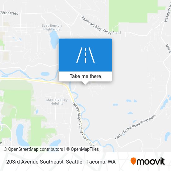 203rd Avenue Southeast map