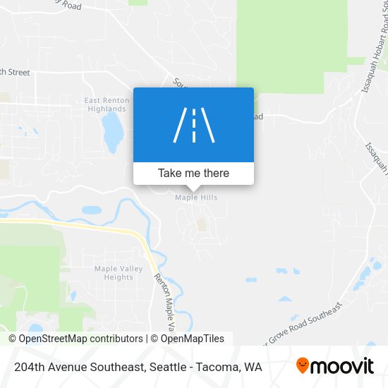 204th Avenue Southeast map