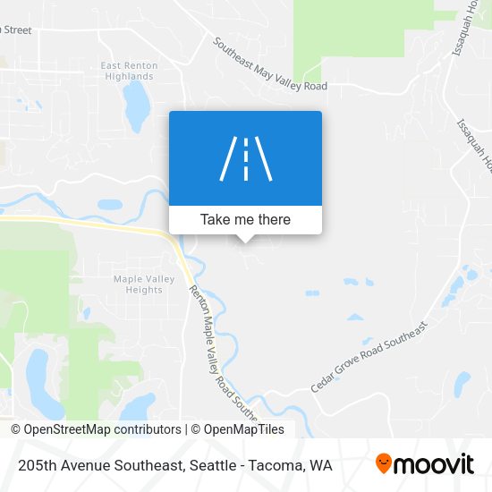 205th Avenue Southeast map