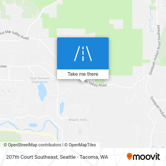 207th Court Southeast map