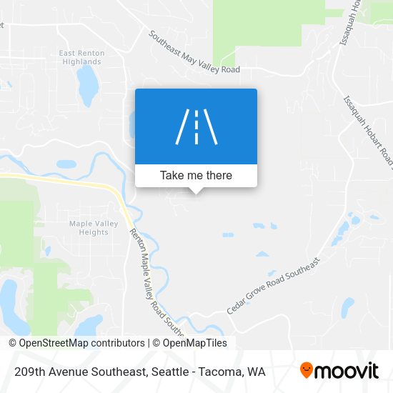 Mapa de 209th Avenue Southeast