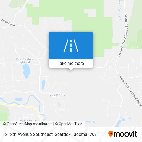 212th Avenue Southeast map