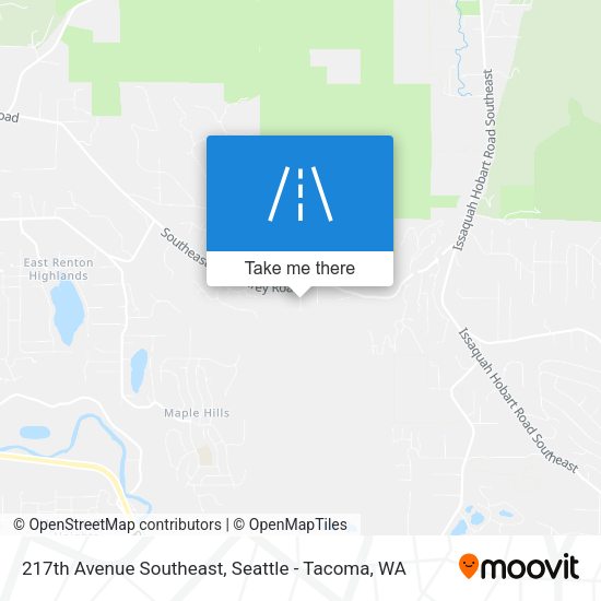 Mapa de 217th Avenue Southeast