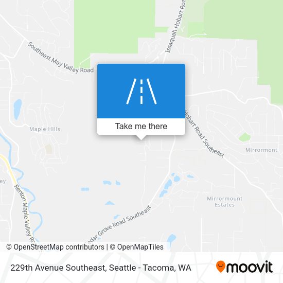 Mapa de 229th Avenue Southeast