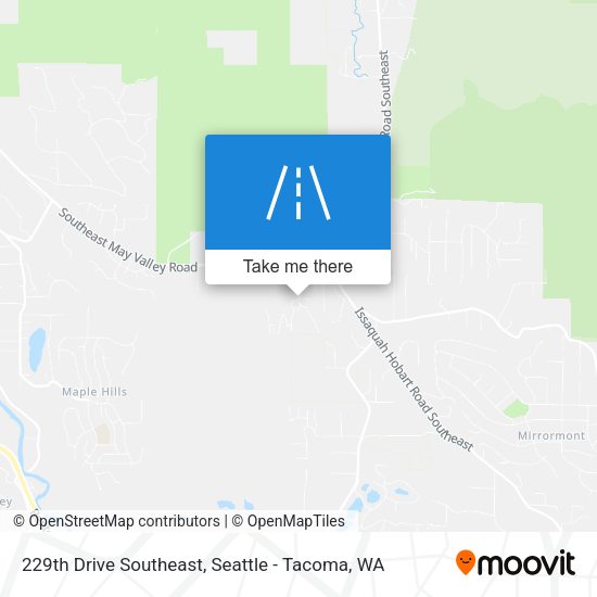 229th Drive Southeast map