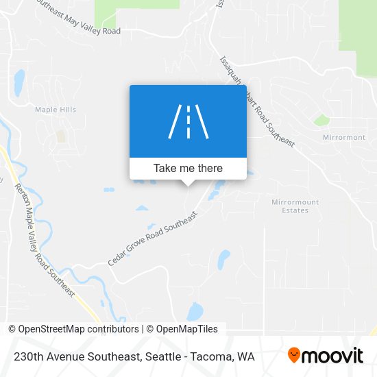230th Avenue Southeast map