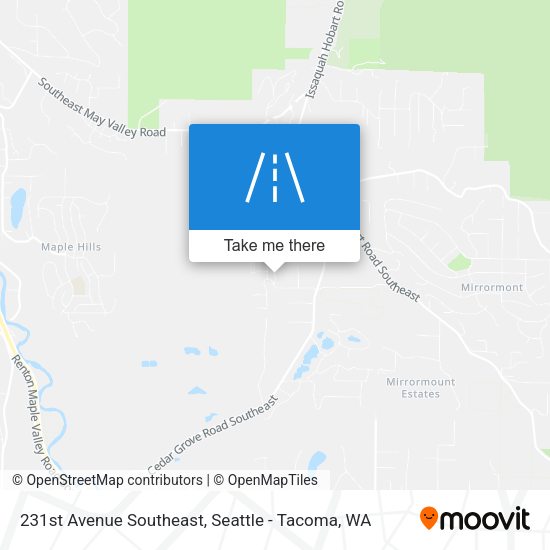 231st Avenue Southeast map