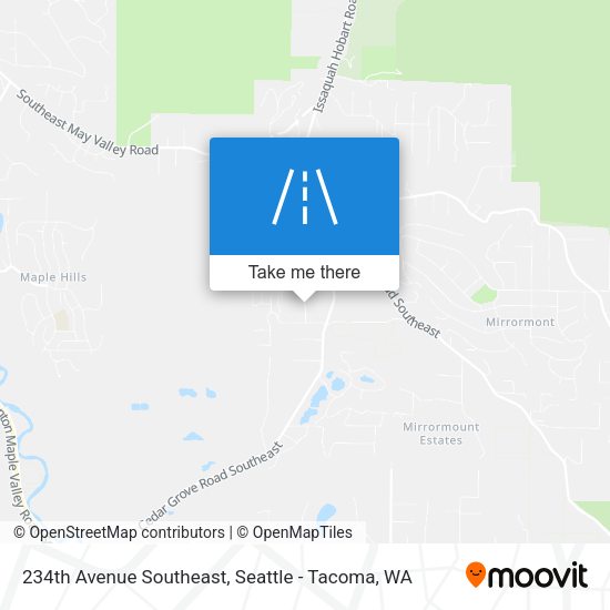 234th Avenue Southeast map