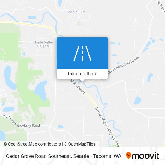 Cedar Grove Road Southeast map