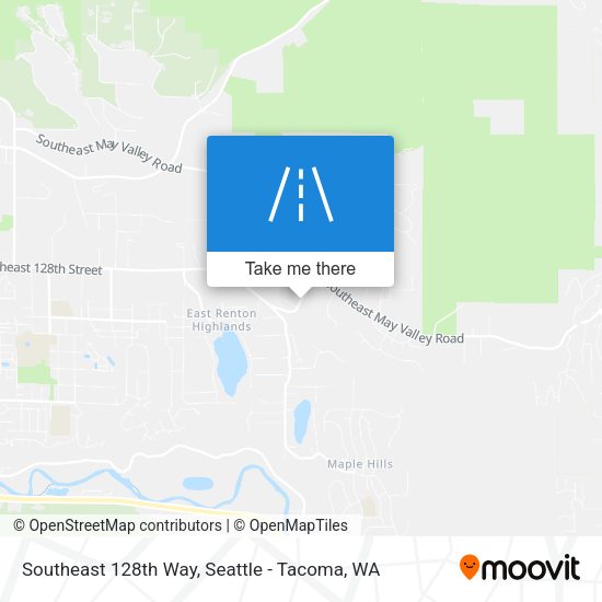 Southeast 128th Way map