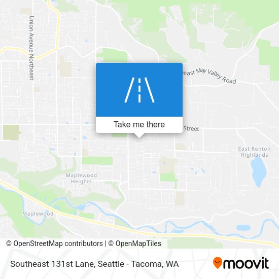 Southeast 131st Lane map