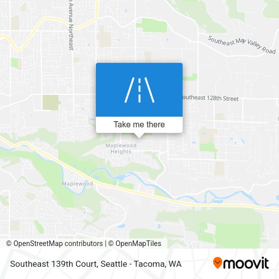 Southeast 139th Court map