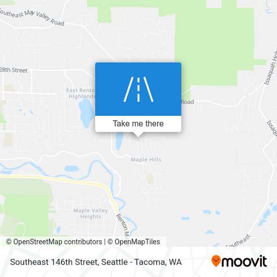 Southeast 146th Street map