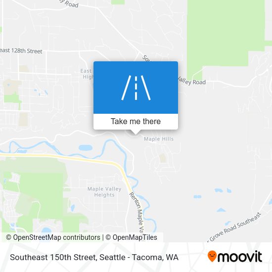 Southeast 150th Street map