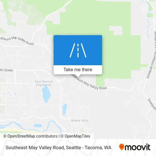 Southeast May Valley Road map