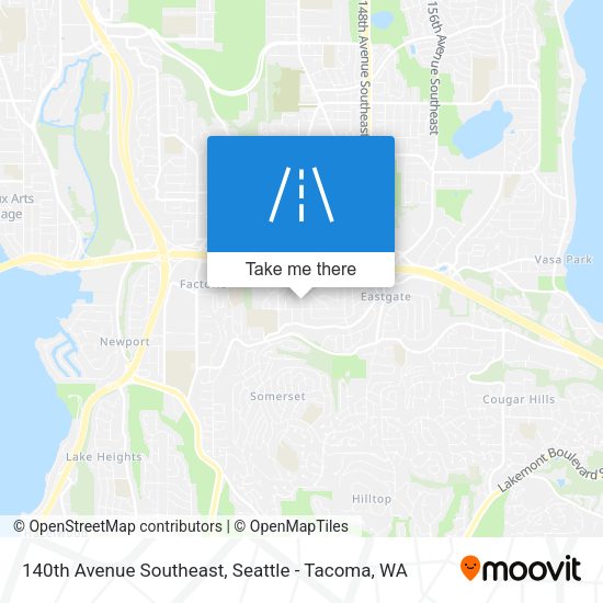 140th Avenue Southeast map