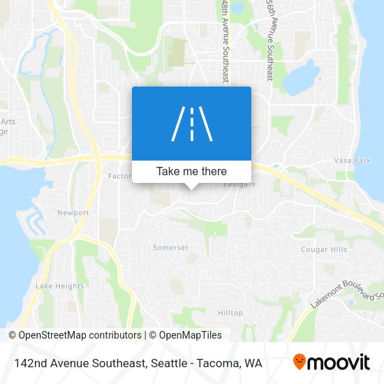 Mapa de 142nd Avenue Southeast