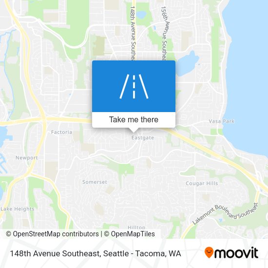 148th Avenue Southeast map