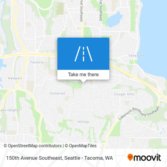 150th Avenue Southeast map