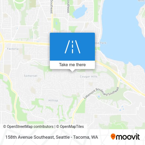 158th Avenue Southeast map