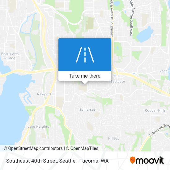 Southeast 40th Street map