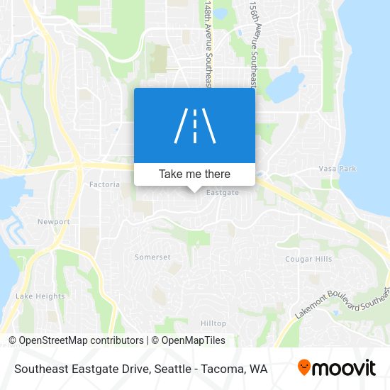 Southeast Eastgate Drive map