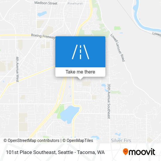 Mapa de 101st Place Southeast