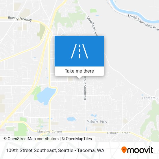 109th Street Southeast map
